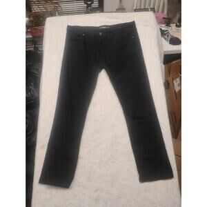 RESET Men’s Black Denim Jeans 32x28 Slim Straight Fit Y2k Classic Casual Gothic